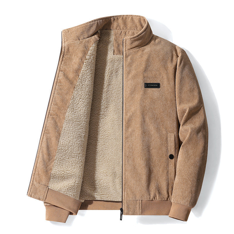 Veste homme velours côtelé doublée