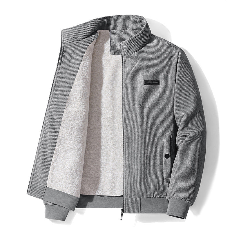 Veste homme velours côtelé doublée