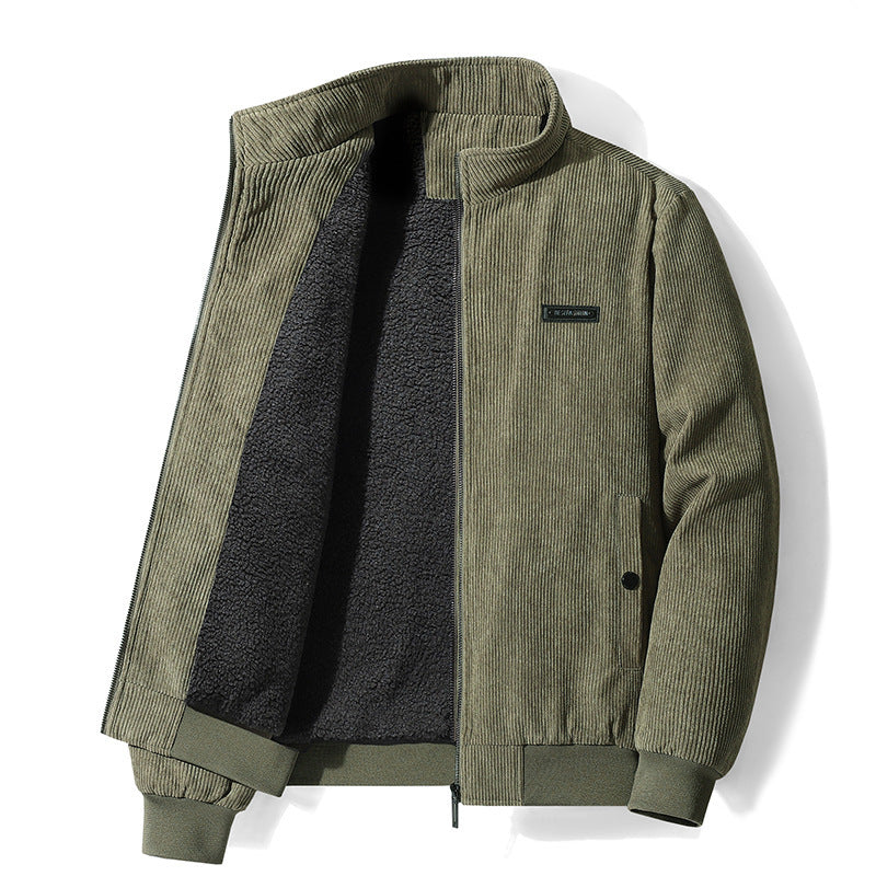Veste homme velours côtelé doublée