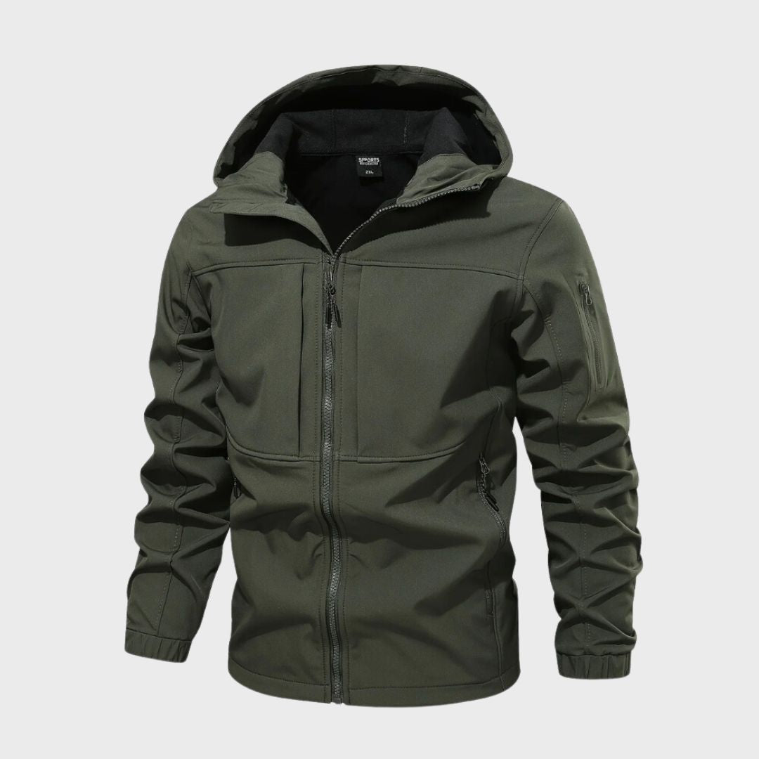 Veste homme zippée à capuche et poches