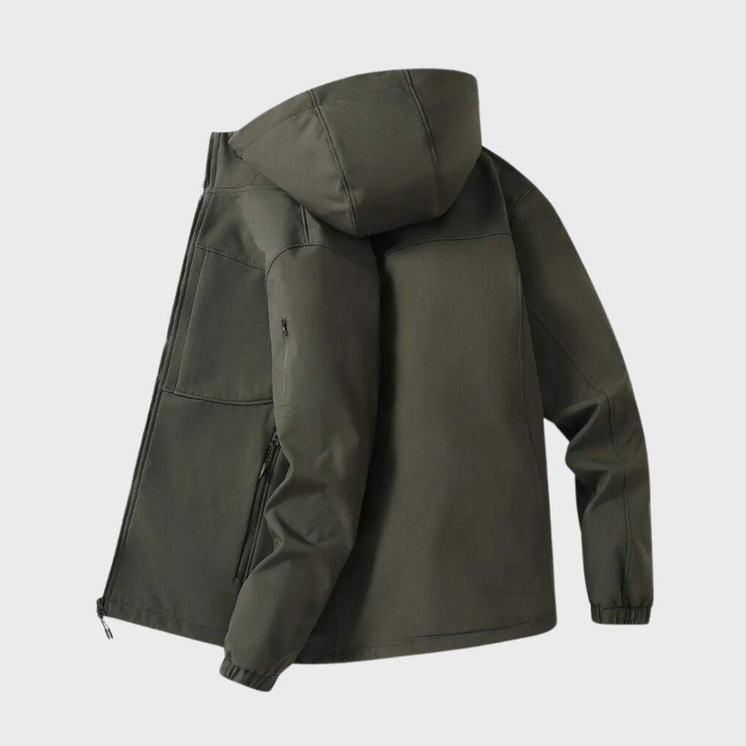 Veste homme zippée à capuche et poches