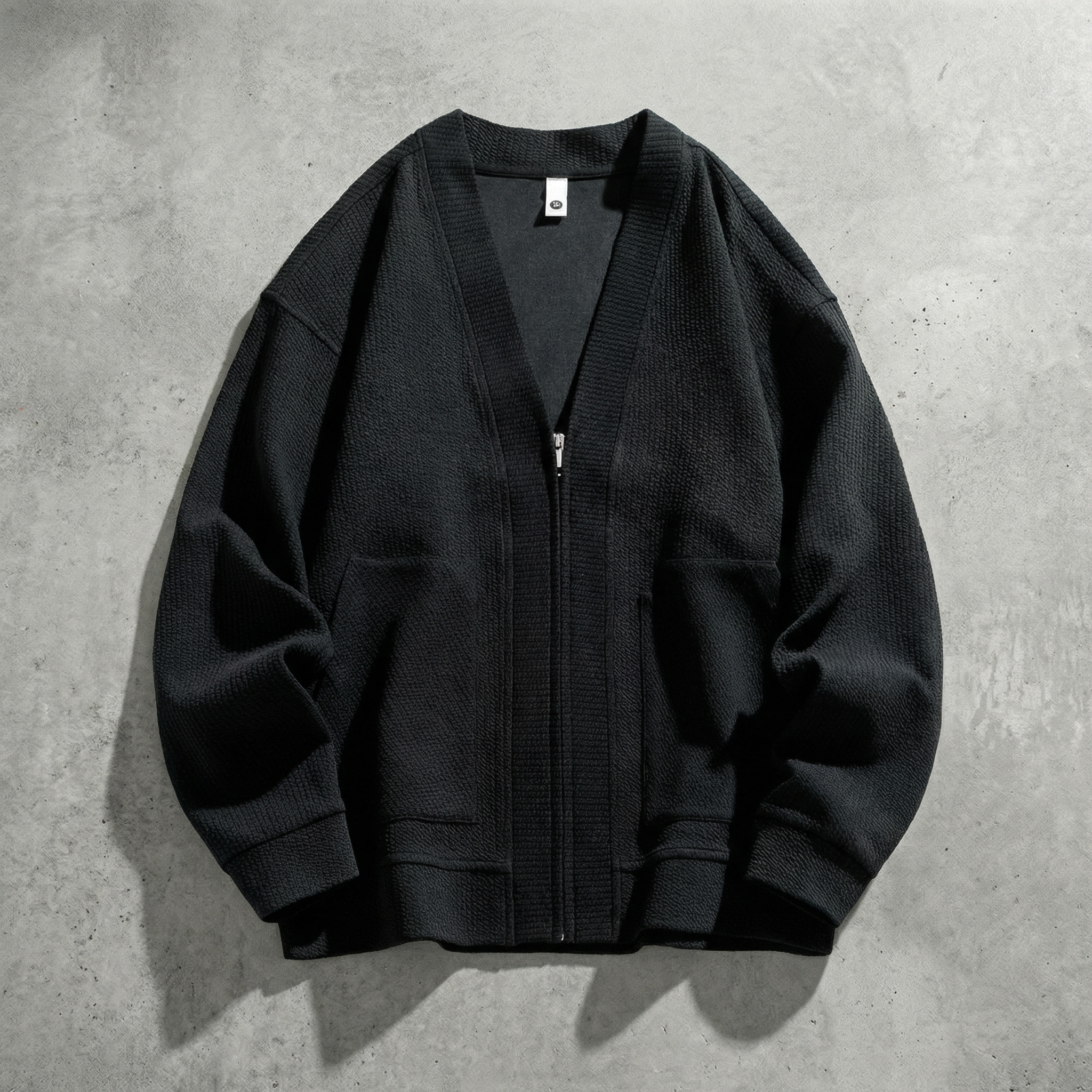 Veste homme zippée à col châle