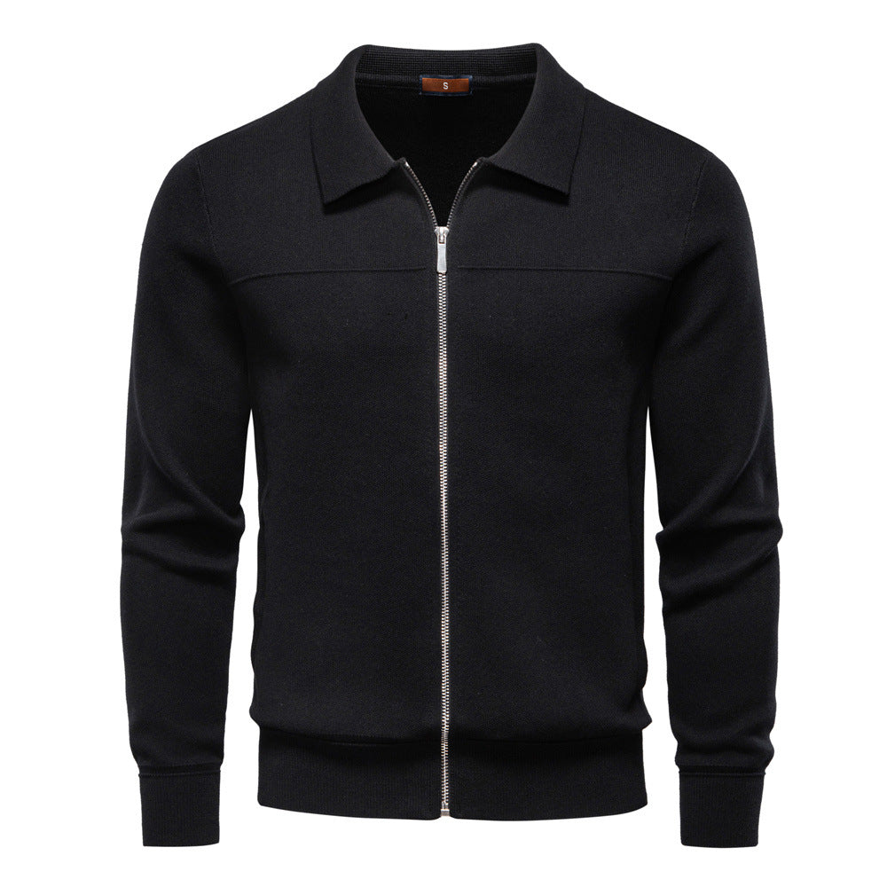 Veste Homme Zippée à Col Classique