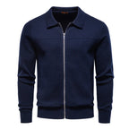 Veste Homme Zippée à Col Classique