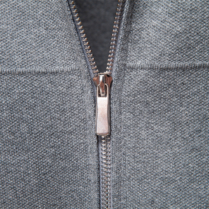 Veste Homme Zippée à Col Classique