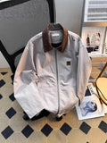 Veste homme zippée à col contrasté