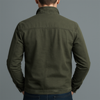 Veste homme zippée à col montant